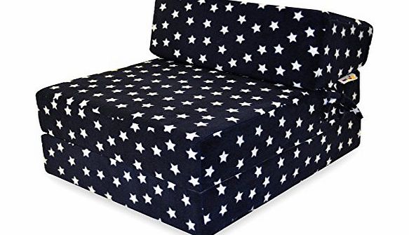 Memory Foam Z Bed Navy Stars