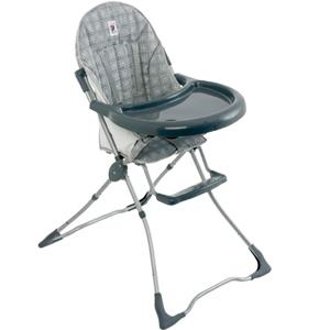 Little Shield fold n go highchair - Grey Check