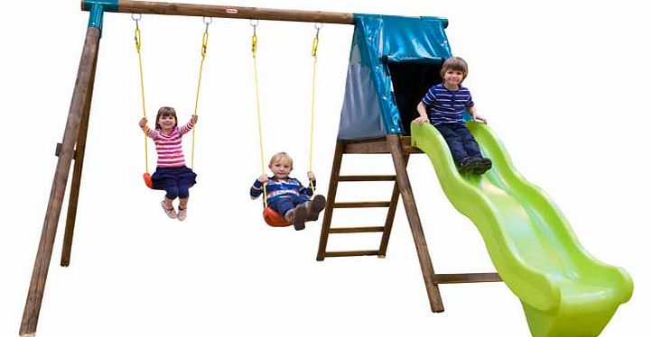 Little Tikes Tilberg Slide Swing Set with Themed