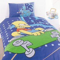 simpsons skateboard duvet