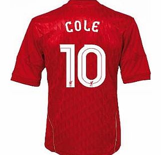 Liverpool Home Shirt Adidas 2010-11 Liverpool Home Shirt (Cole 10) European