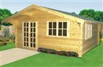 Liverpool Log Cabin: 3 x 4m - Natural pine