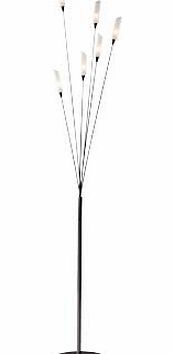 Living Hyatt 6 Light Floor Lamp - Black Chrome