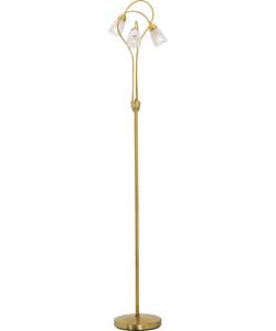 Living Madrid Floor Lamp - Antique Brass