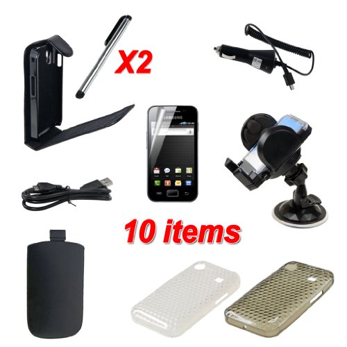 LKT 10 X ACCESSORY PREMIUM BUNDLE KIT FOR SAMSUNG GALAXY ACE S5830 - Mobile 