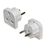 Lloydtron European Travel Adapter Plug (3 pin to 2 pin)