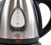 LLOYTRON Cordless Kettle, Brushed Steel, 1.7l 3kw