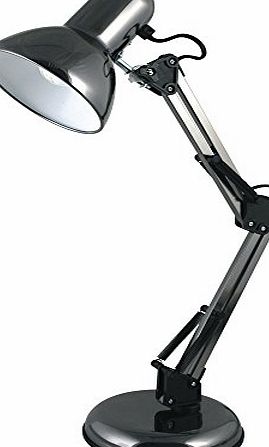 Hobby Desk Lamp Adjustable 40W Reach 350mm H560mm Black Ref L946BH