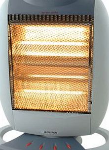 LLOYTRON  F2106GR 3 Bar Halogen Heater, Small, 1200 Watt, Grey