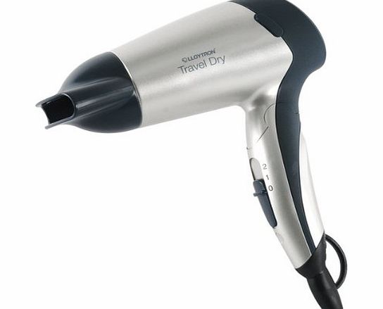 LLOYTRON  H1010SV 1200W Folding Handle Travel Hair Dryer