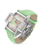 Locman Plus Lime Green Oversize Dress Date Watch