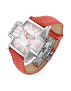 Locman Plus Red Oversize Dress Date Watch