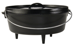 Lodge Logic 6Qt Camp Dutch Oven  30.5cm Dia x