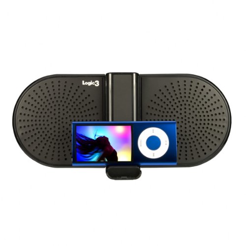 Logic3 IPS006K i-StationGO Compact Folding Speaker for iPod and MP3 Players - Black