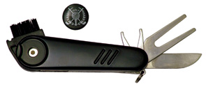 Longridge All Purpose Golf Knife Black (Without Keyring And Pen)
