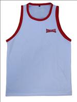 Lonsdale Club Vest White/Red - LARGE (L130-C/L)