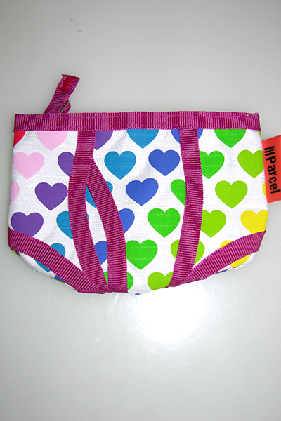 Loop Pop Hearts Mens Brief shaped Purse Loop