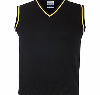 Lord Grey School Unisex Slipover, Black/Yellow