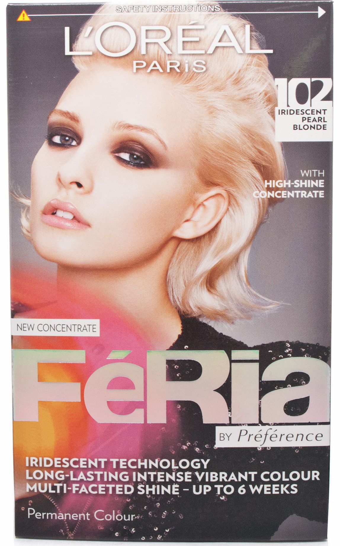 L'Oreal Feria Irridescent Pearl Blond 10.21