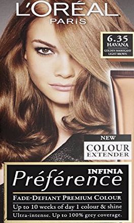 LOreal Paris Preference Infinia 6.35 Havana Golden Mahogany Light Brown