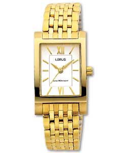 Ladies Gold Plated Bracelet Watch