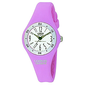 Lorus Sports Girlsand#39; Watch, Pink, RG265BX9