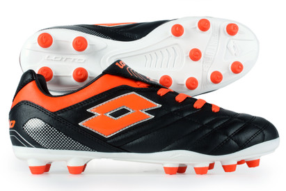 Lotto Play Off VIII FG Football Boots Black/Orange Hot