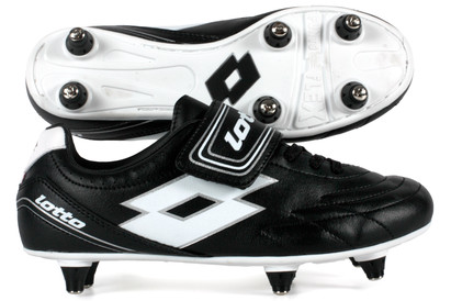 Lotto Spider VII Kids SG Football Boots Black/White