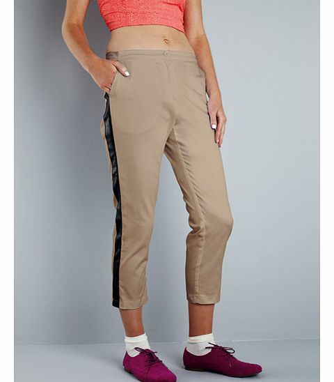 Love label Side Stripe Cropped Trousers