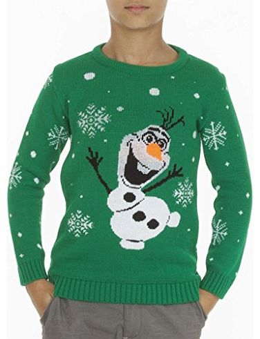 Boys Girls Kids 3D Olaf Frozen Christmas Jumper