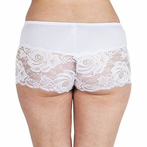 Love My Fashions Womens Ladies Floral French Lace Knickers Briefs Underwear Lingerie Plus Size 16 18 20 22 24 26 28 30 32 XXL XXXL XXXXL XXXXXL