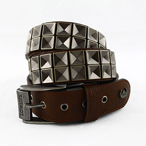 Concave Belt - Brn/Slvr