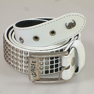 Lowlife Devoid Belt - White/Black/Silver