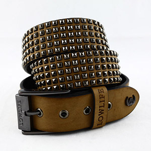 Rounds Belt - Crinkle/Beige/Brn