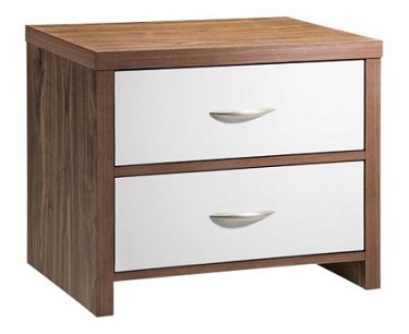 Milan 2 Drawer Bedside Cabinet