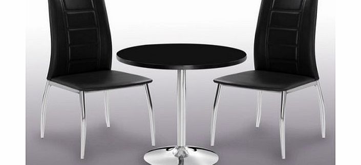 Athena Round High Gloss Dining Set