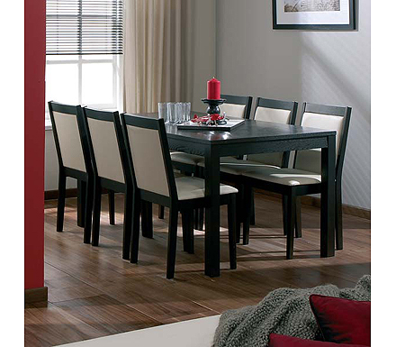 Charlton Rectangular Dining Set in Wenge