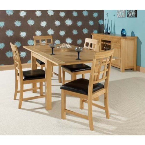 LPD Hudson Oak Extending Dining Set