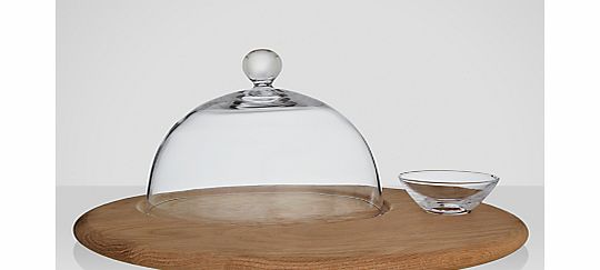 LSA International LSA Serve Cheese Board and Dome Set