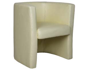 Lucas leather tub seat cream