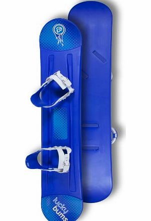 Lucky Bums Snow Kids Plastic Snowboard (Blue Blizzard, 120cm)