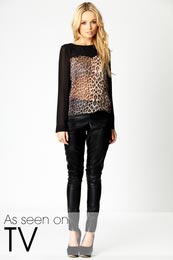 Chiffon Animal Print Blouse