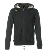 Combi Grey and Black Hooded Full Zip