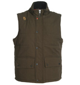 Elma Khaki Hunting Hooded Gilet