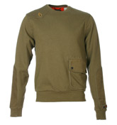 Play Up Khaki Crew Neck Sweatshirt