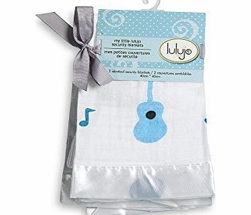 Lulujo Muslin Cotton Security Blankets Guitars