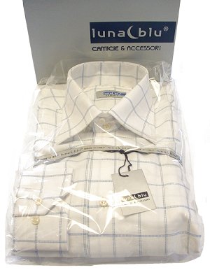 King 19 Two Button Check Shirt