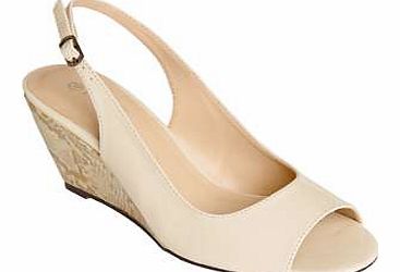 Snake Wedge Slingbacks