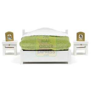 Dolls House Sm land Bedroom White