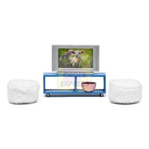 Lundby Dolls House Sm land TV Set Sitting Cushion